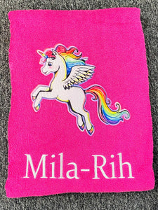 Rainbow Unicorn Towel Set