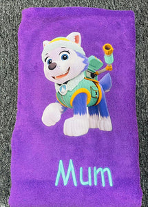Everest paw patrol towel/towel set