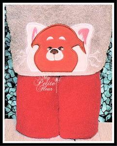 Turning Red Bear Hooded Towel