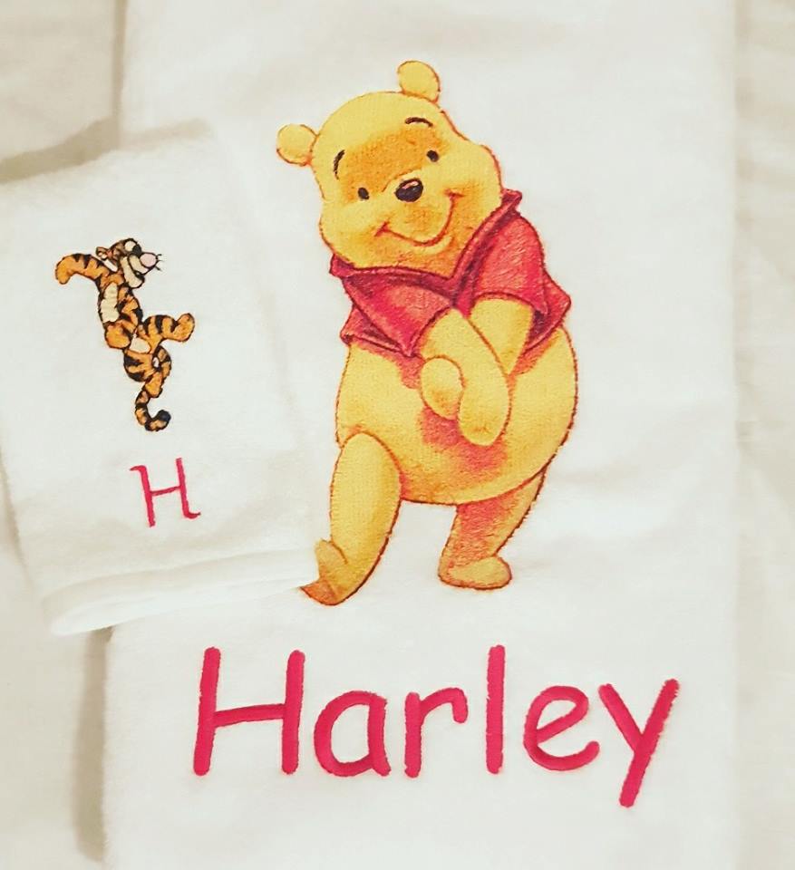 Winnie the Pooh Towel Set – Rainbow Skye Designs