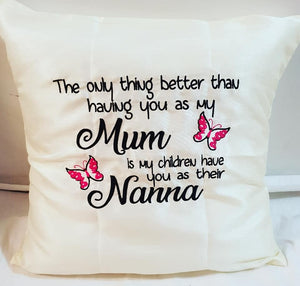 Personalised cushions
