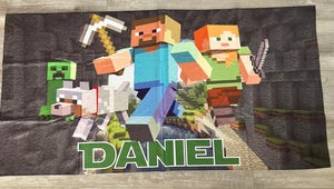 MInecraft Beach towel custom
