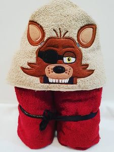 five nights at freddy's hooded towel