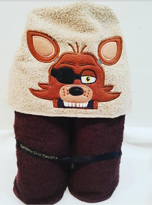 five nights at freddy's hooded towel