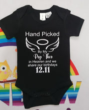 Black Hand picked for earth baby onesie