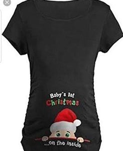 Baby's 1st xmas on the inside tshirt/singlet