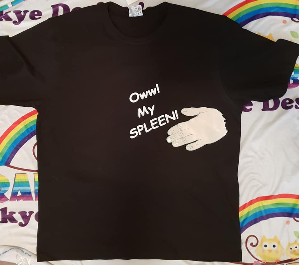 OWW! My Spleen Mens Tshirt