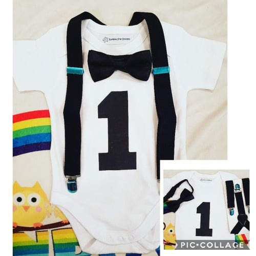 Baby Birthday Tux Set