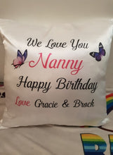 Personalised cushions