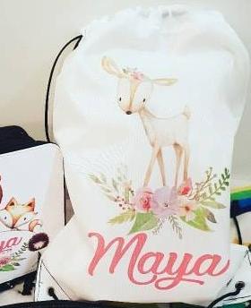 Swimming Drawstring bag