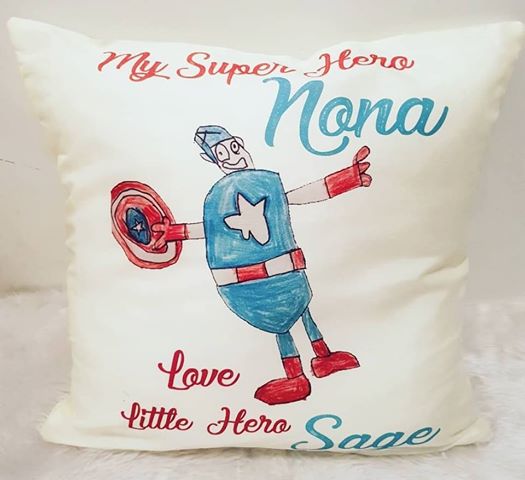 Mother's Day Cushions Kids Drawings
