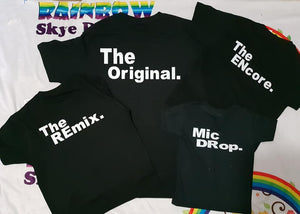 The original, remix, mic drop Pack set