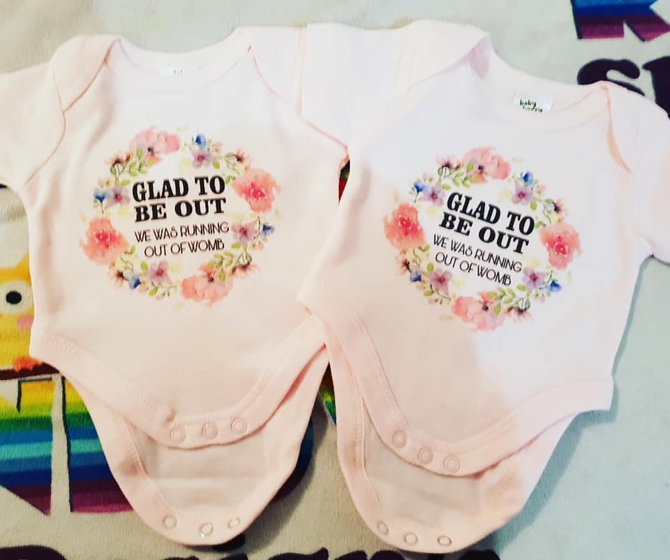 Glad to be out Baby Suit