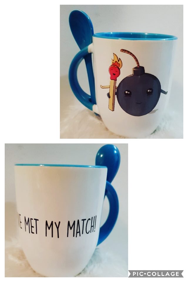 Ive met my match Coffee Mug with spoon