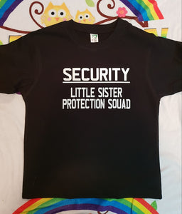 Security little sister protection tshirt