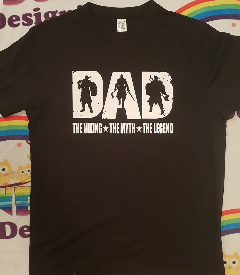 Dad the Viking the myth the legend tshirt