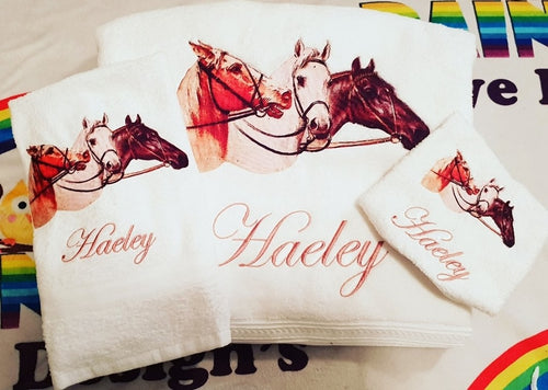Horse  Personalised Towel/Set