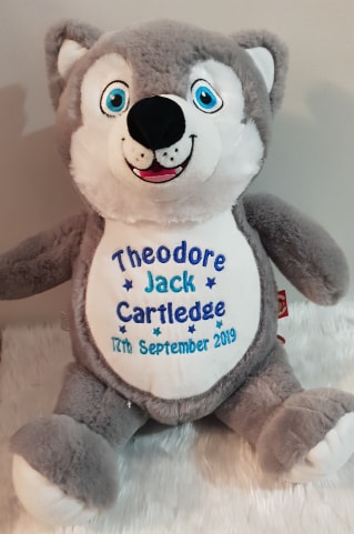 Husky the Wolf Cubby