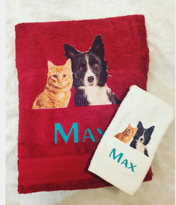 Cat n Dog  Towel Set