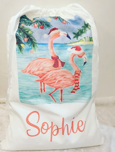 Flamingo Christmas Sack