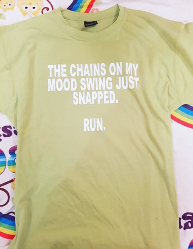 The chain on my mood swing tshirt/singlet