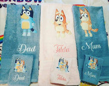 Bluey personalised Single towel