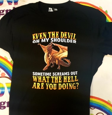 Even the Devil On my Shoulder Screams Tshirt
