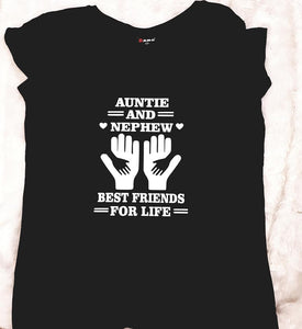 Auntie and Nephew Best friends for life tshirt