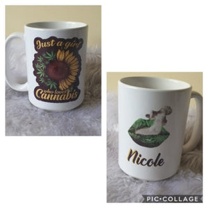 Just a girl who loves cannabis Mug.