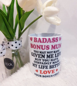 Badass bonus mum coffee mug