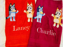 Bluey personalised Single towel