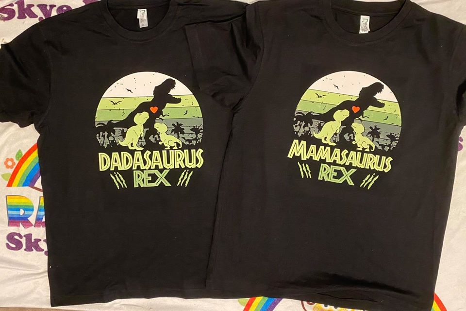 Dadasaurus Rex / Mamasaurus Rex Tshirt