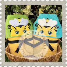 Lady Bug and bee Hooded Towel