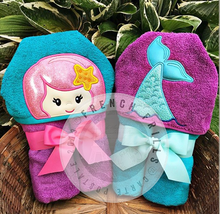 Mermaid & Tail Duo Hooded Towels.