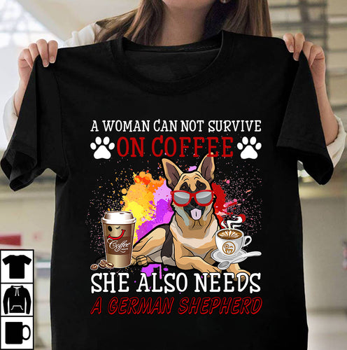 Coffee and German Shepherd