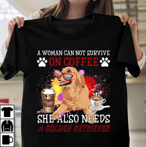 Coffee and Golden Retriever