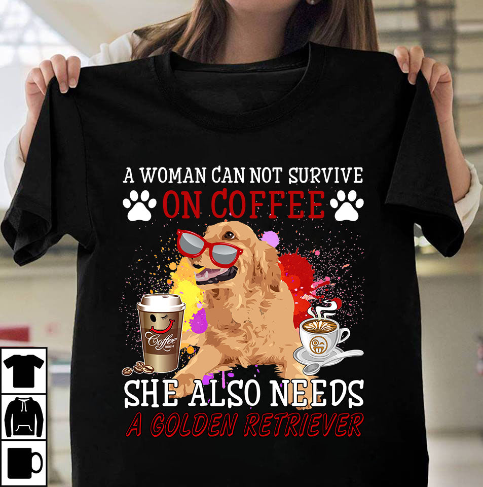 Coffee and Golden Retriever