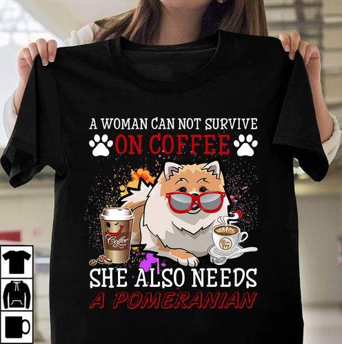 Coffee and Pomeranian