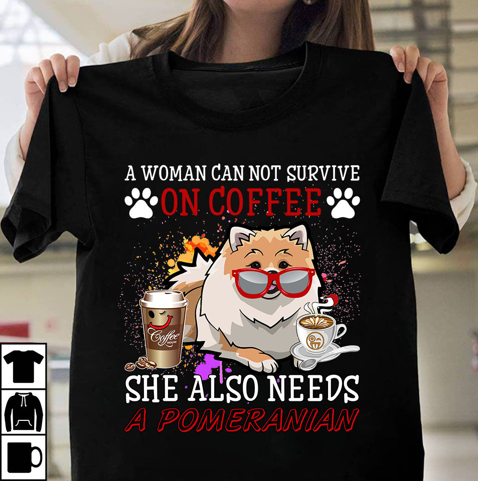 Coffee and Pomeranian
