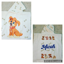 Hooded poncho towel
