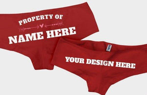 Womens Personalised undies briefs underwear