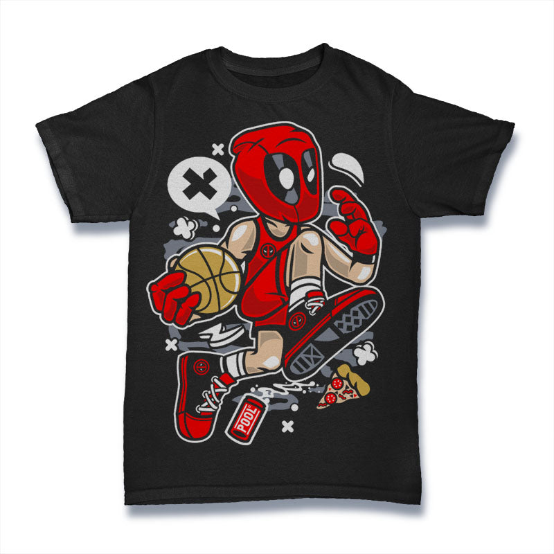 Deadpool Basketball Tshirt