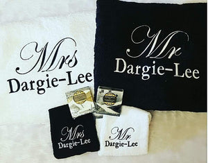 Wedding Gift Towel Set Mr&Mrs