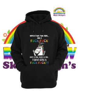 Unicorn With a F@!$ Swear Hoodie