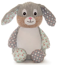 Harlequin Bunny - Bunny  Print teddy