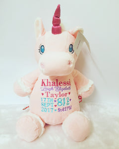 PInk Unicorn Teddy.