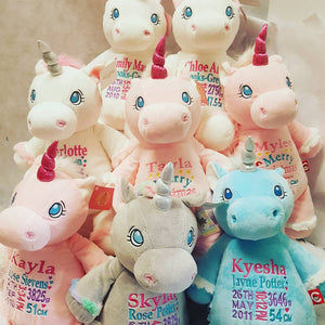 White Unicorn Teddy