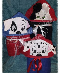 101 Dalmatians Puppy  Hooded Towel