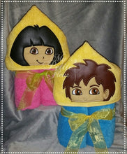 Dora And Diego Hooded Towel
