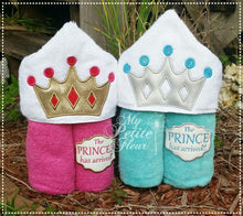 Princess Crown Hooded Towel